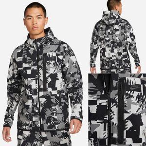 Nike Men's Size M Digital Snow Camo Tech Fleece Full Zip Hoodie Jacket